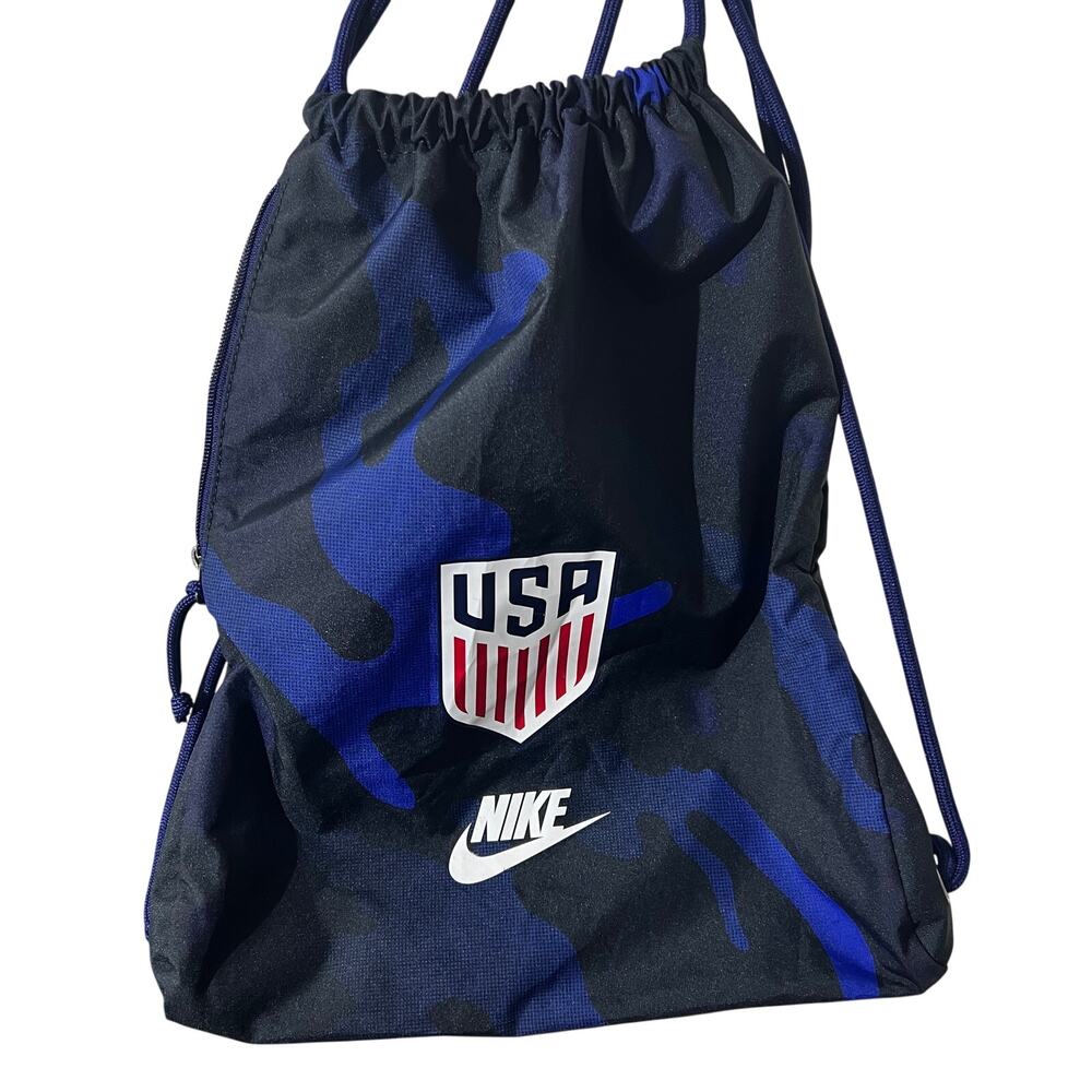 Nike USA Soccer Gymsack Blue Camo Drawstring Bag